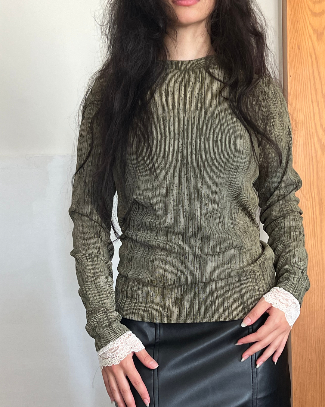 lace top with a cape