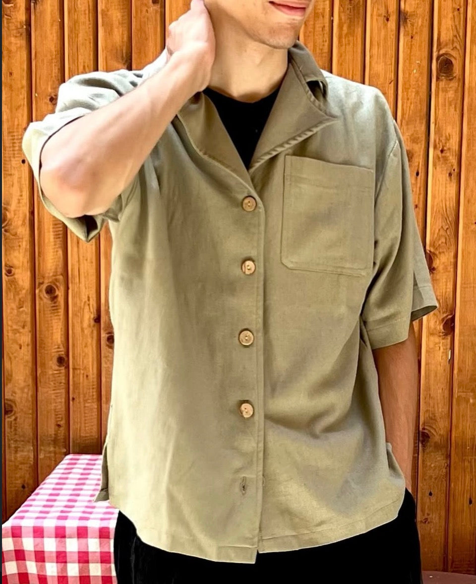 olive shirt (Half sleeve)